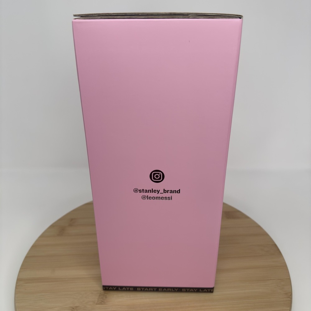 Stanley Messi GOAT Quencher ProTour Tumbler 40oz Pink Insulated Handle Lid Straw - Picture 5 of 12
